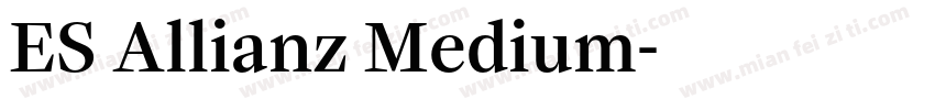 ES Allianz Medium字体转换